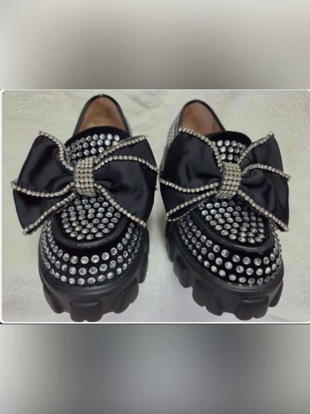 Betsey Johnson Jeweled Vincent Platform Loafers